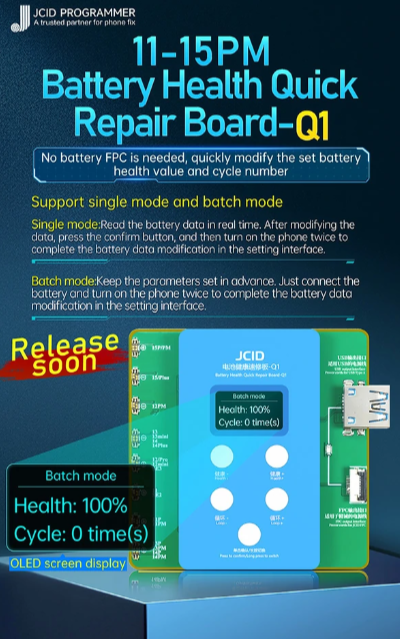 JC Q1 Batarya Bordu (iPhone 11-15 Pro Max aras? modelleri destekler.)
