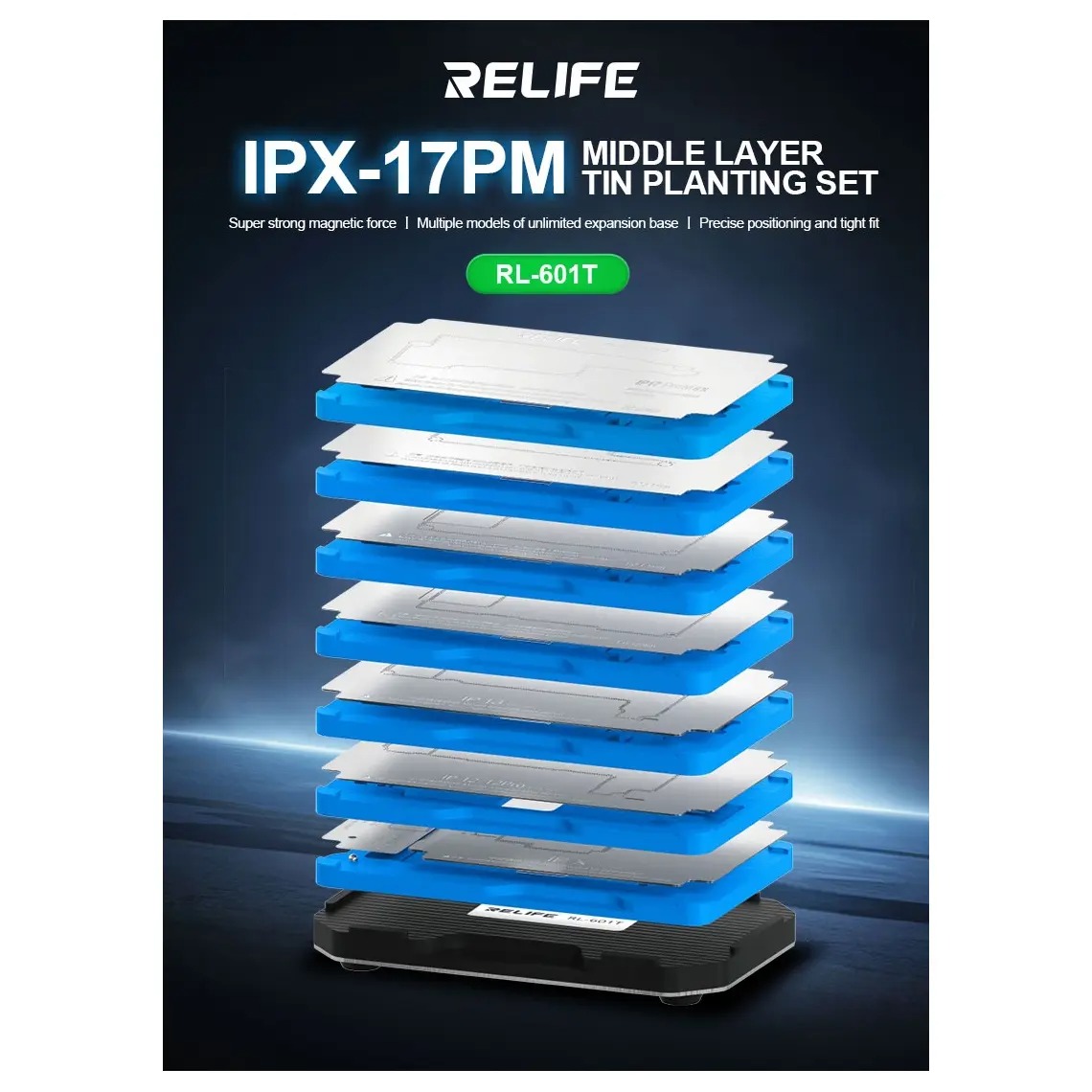 Relife RL-601T 31in1 iPhone X-17PM Birleştirme Kalıp Seti